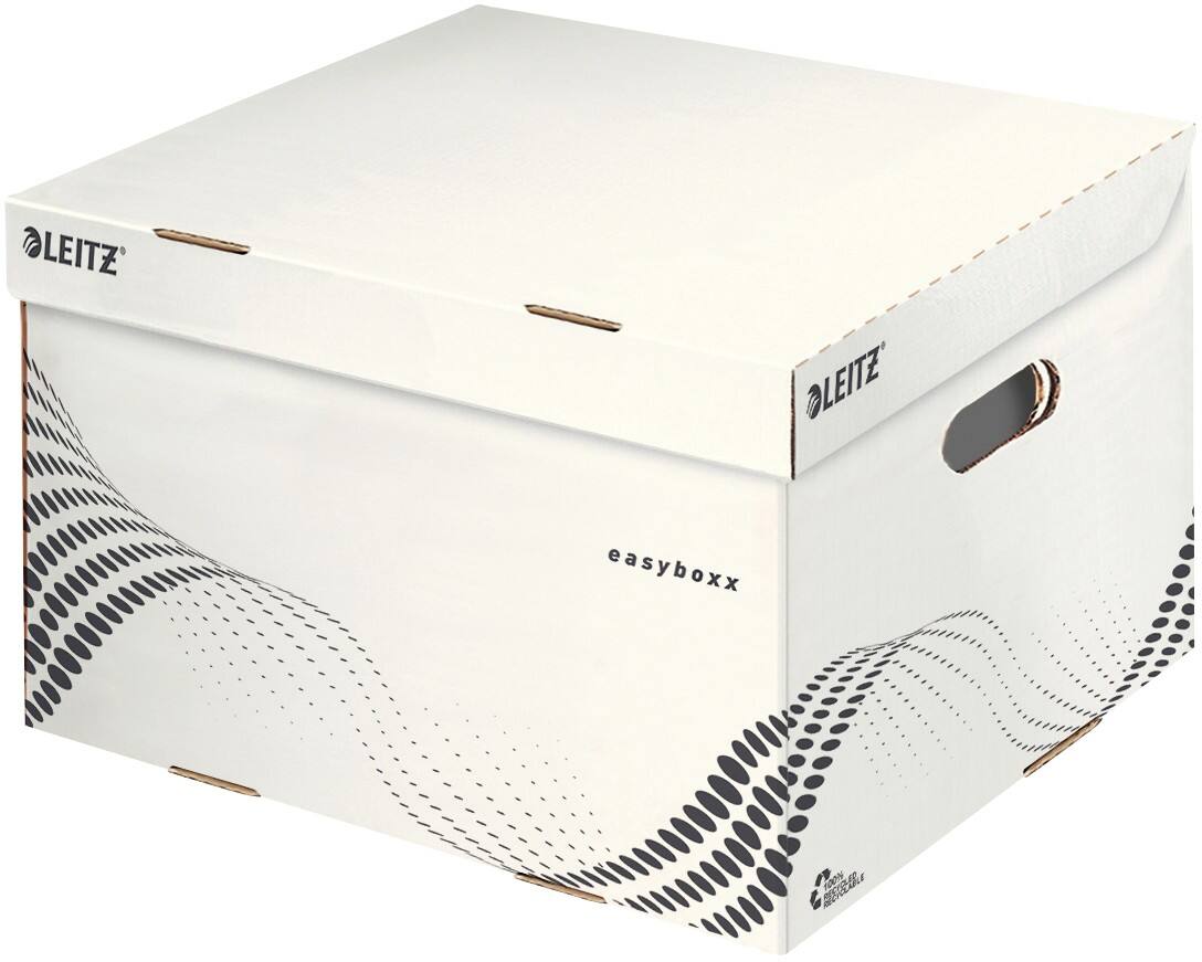 Leitz Archiefdozen met deksel easyboxx A4 Wit Karton 36,7 x 32,5 x 26,3 cm 15 Stuks