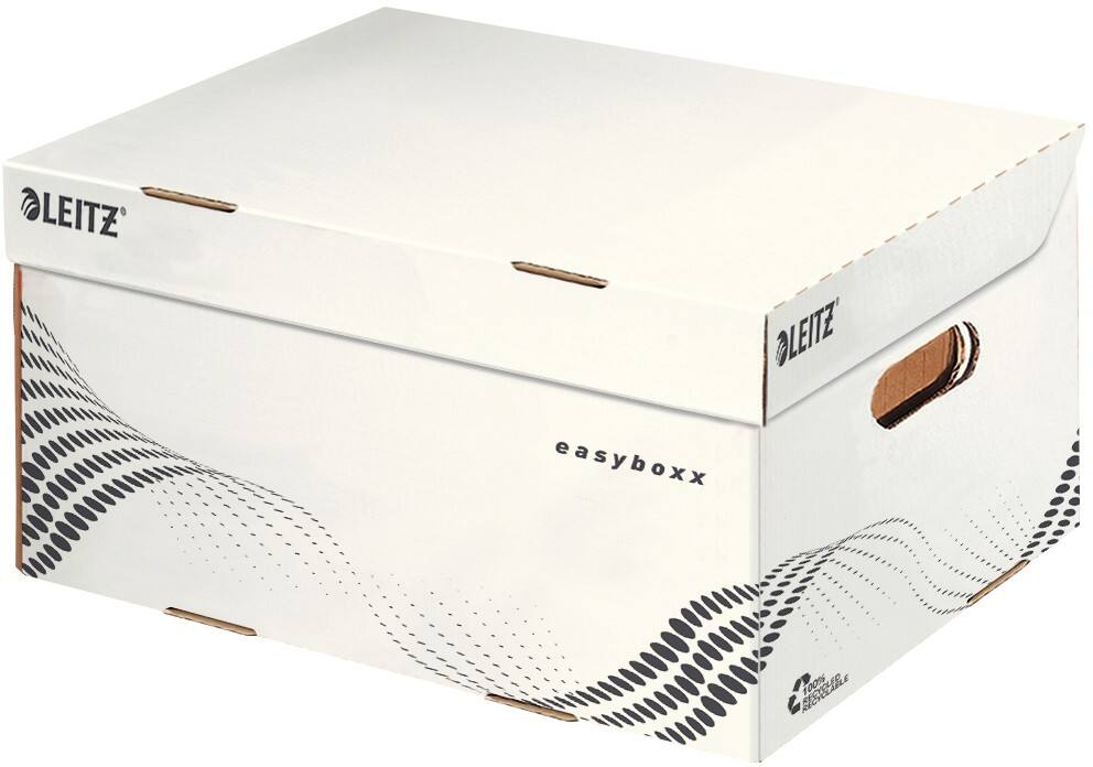 Leitz Archiefdozen met deksel easyboxx A4 Wit Karton 35,5 x 25,2 x 19,3 cm 15 Stuks