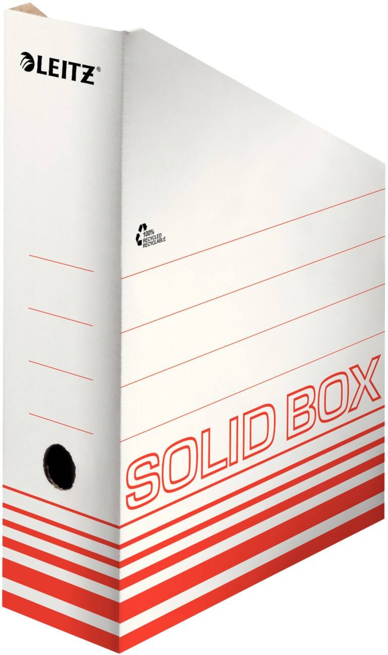 Leitz Tijdschriftencassette Solid 900 vel A4 Lichtrood 10 x 26 x 32 cm 10 Stuks