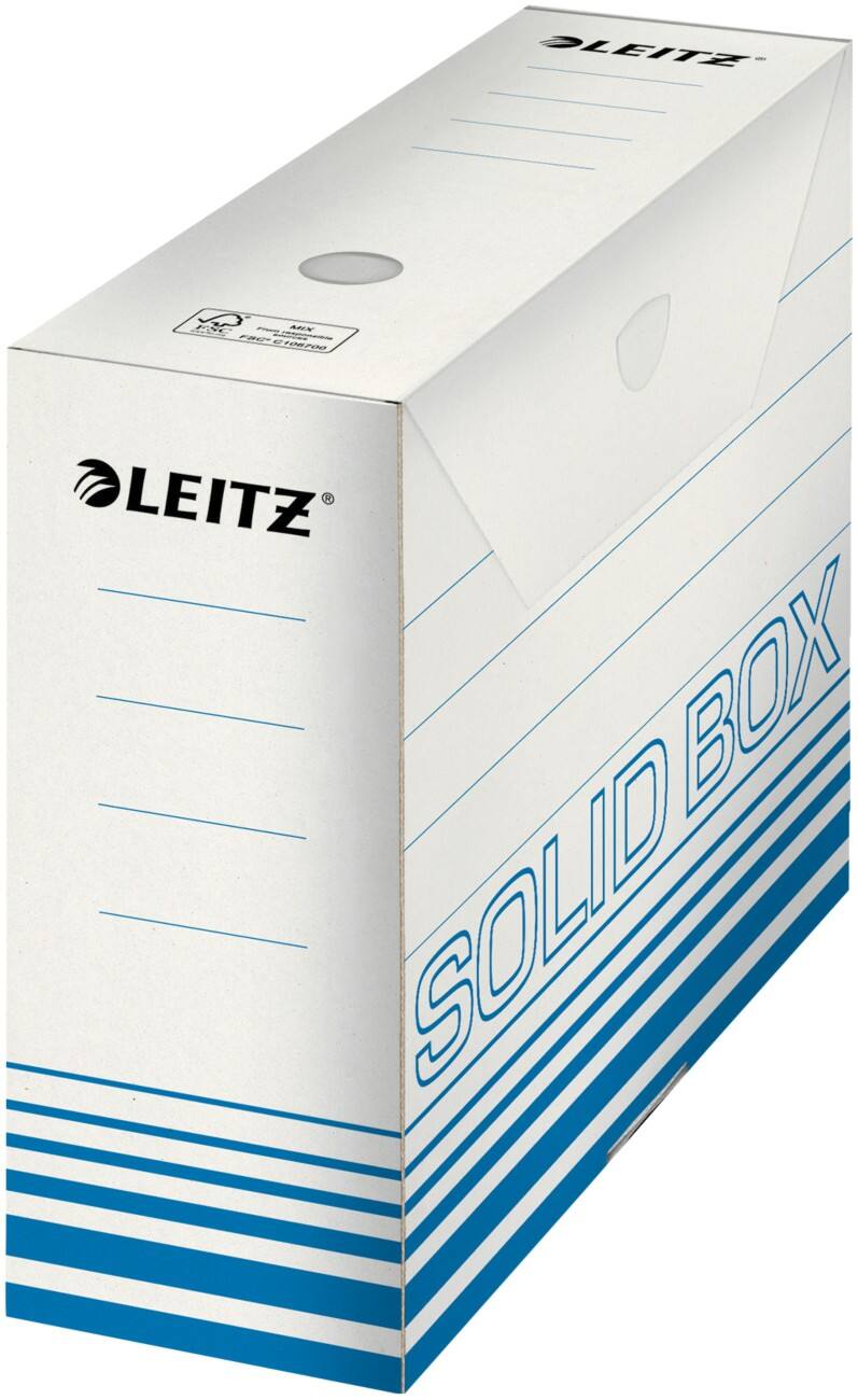 Leitz Archiefdoos Solid 900 vel A4 Lichtblauw Karton 10 x 33 x 25,7 cm 10 Stuks