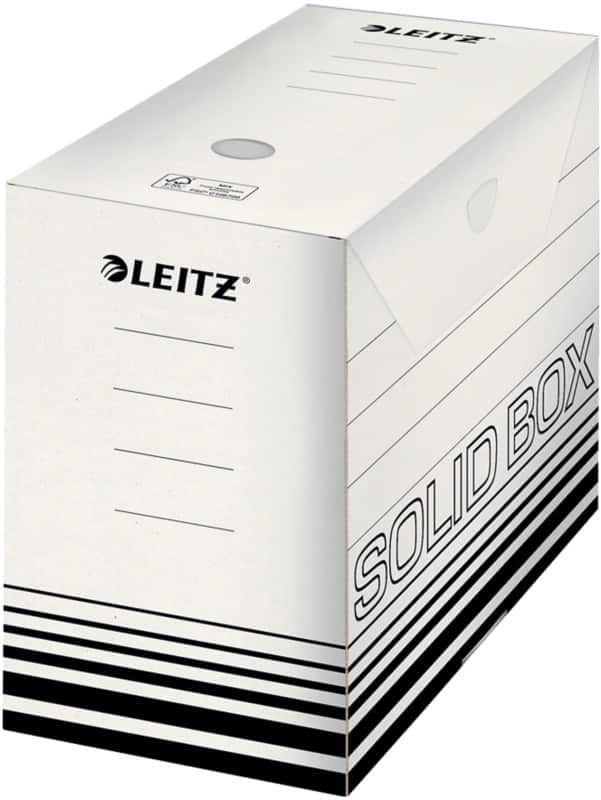 Leitz Solid Archiefdozen 6129 1400 Vel A4 Wit Karton 15 x 25,7 x 33 cm 10 Stuks