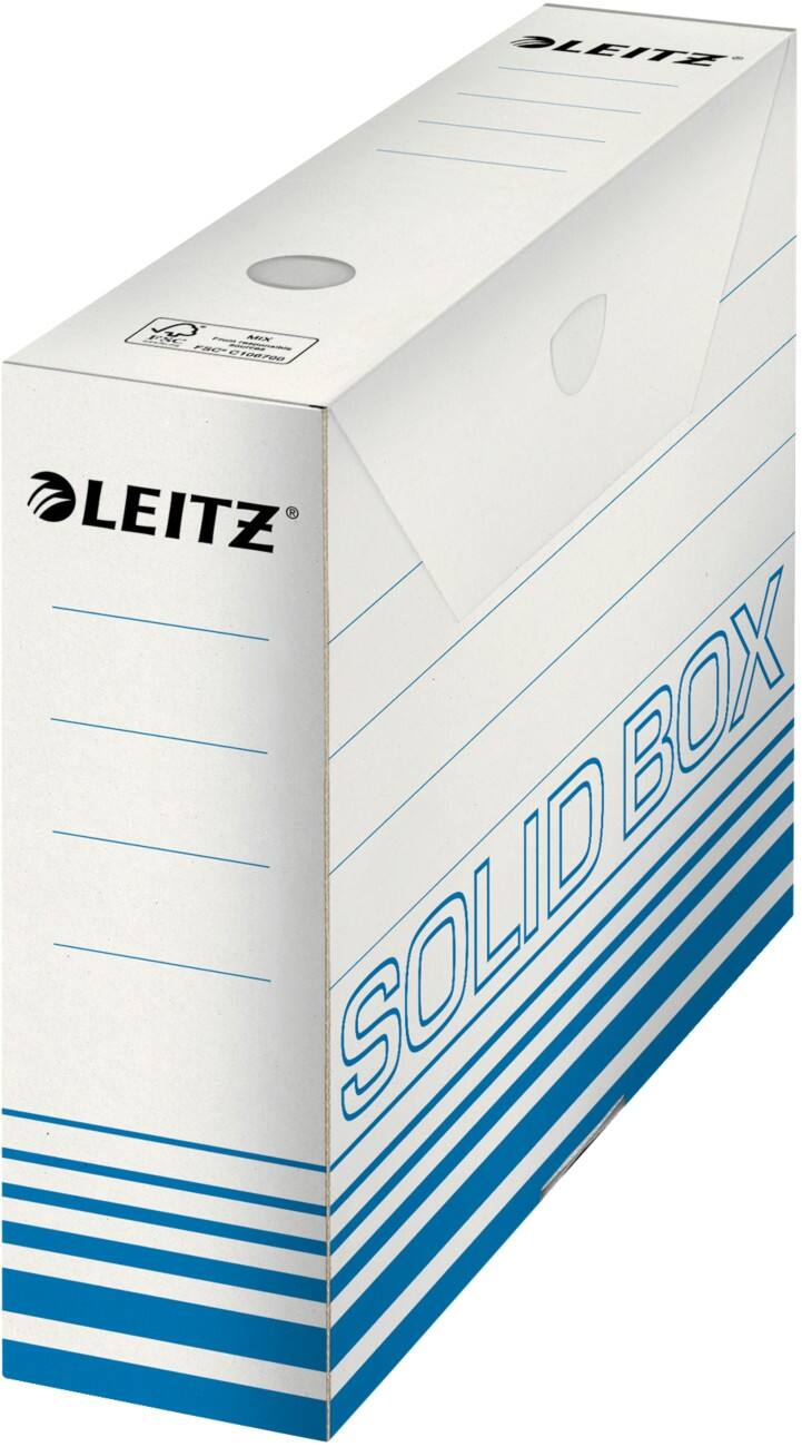 Leitz Archiefdoos Solid 700 vel A4 Lichtblauw Karton 8 x 33 x 25,7 cm 10 Stuks