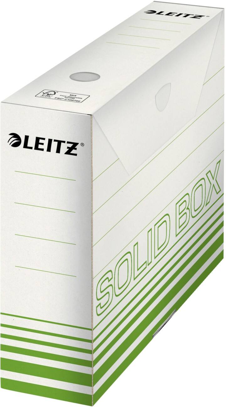 Leitz Archiefdoos Solid 700 vel A4 Lichtgroen Karton 8 x 33 x 25,7 cm 10 Stuks