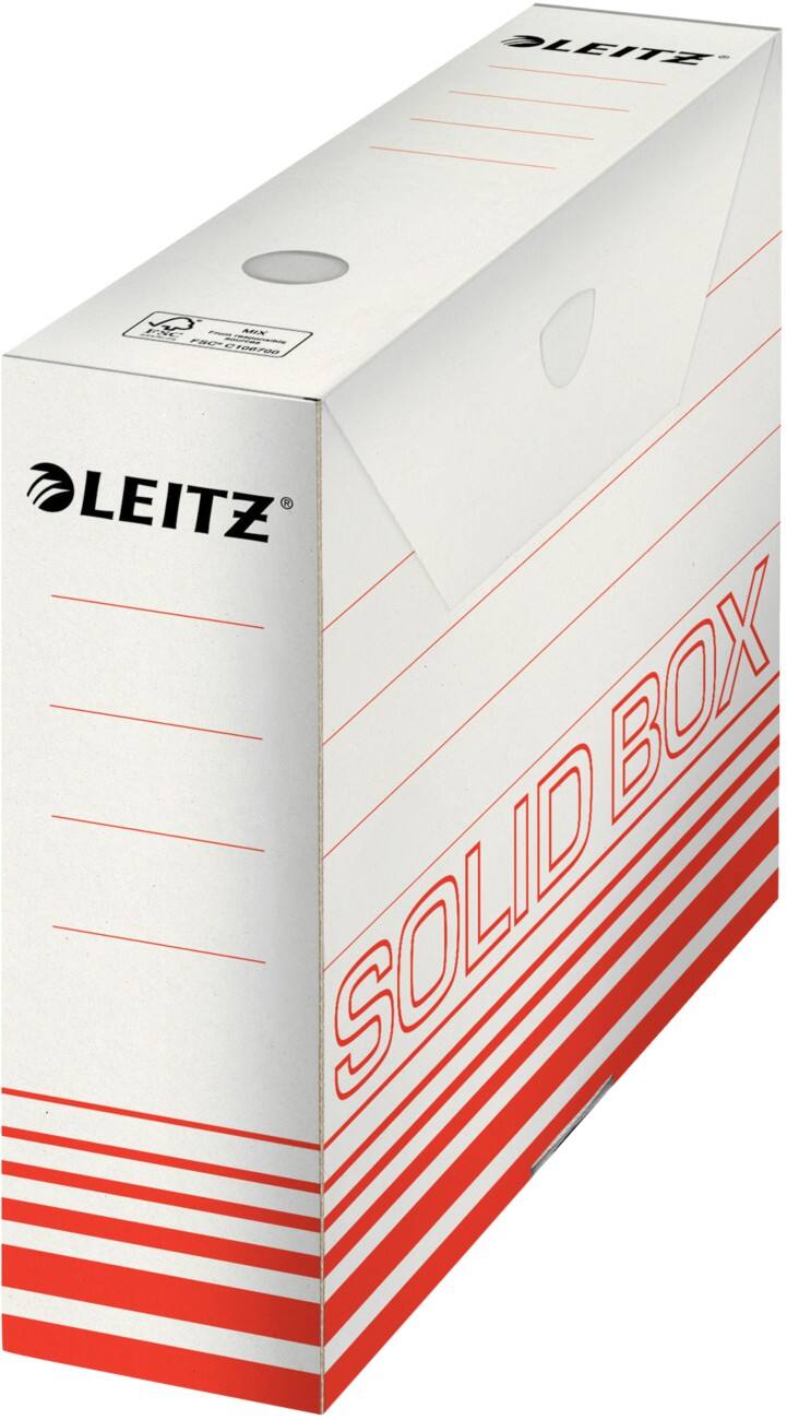 Leitz Archiefdoos Solid 700 vel A4 Rood Karton 8 x 33 x 25,7 cm 10 Stuks