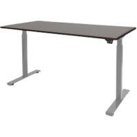 Schaffenburg Zit-sta-bureau Dextro Basic Logan eiken, aluminium 1200 x 800 mm