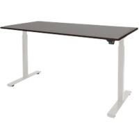 Schaffenburg Zit-sta-bureau Dextro Basic Logan eiken, wit 1200 x 800 mm