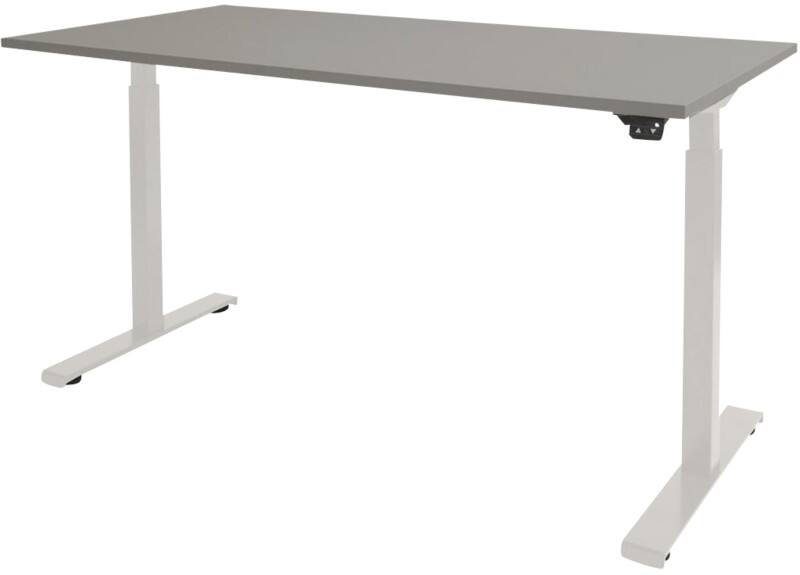 Schaffenburg Dextro Basic Zit-sta-bureau Rechthoekig T-Voet 1.400 (B) x 800 (D) x 705 (H) mm Melamine