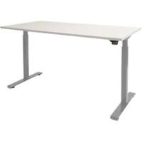 Schaffenburg Zit-sta-bureau Dextro Basic Krijtwit, aluminium 1400 x 800 mm