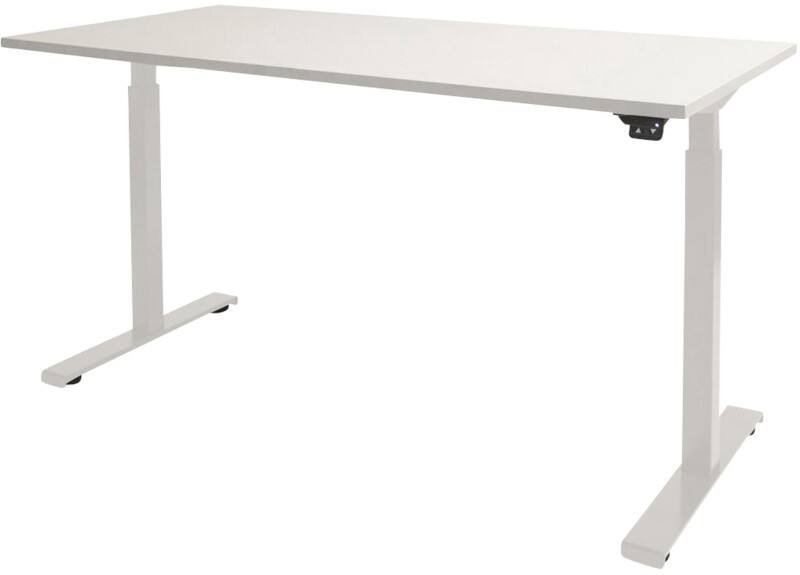 Schaffenburg Dextro Basic Zit-sta-bureau Rechthoekig T-Voet 1.400 (B) x 800 (D) x 705 (H) mm Melamine
