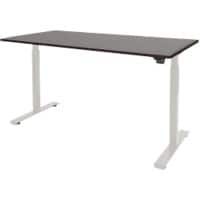 Schaffenburg Zit-sta-bureau Dextro Basic Logan eiken, wit 1400 x 800 mm