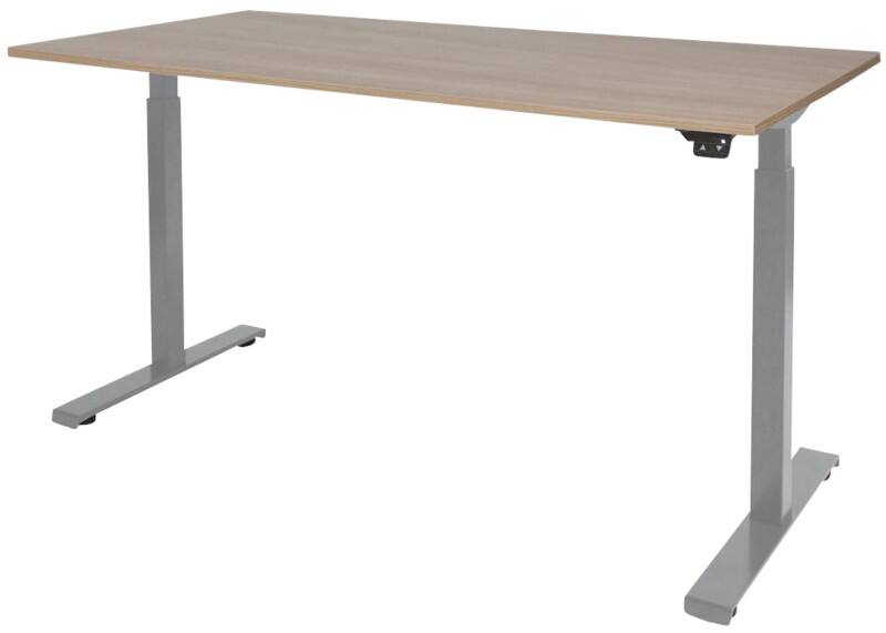 Schaffenburg Dextro Basic Zit-sta-bureau Rechthoekig Kersen T-Voet 1.600 (B) x 800 (D) x 705 (H) mm Melamine