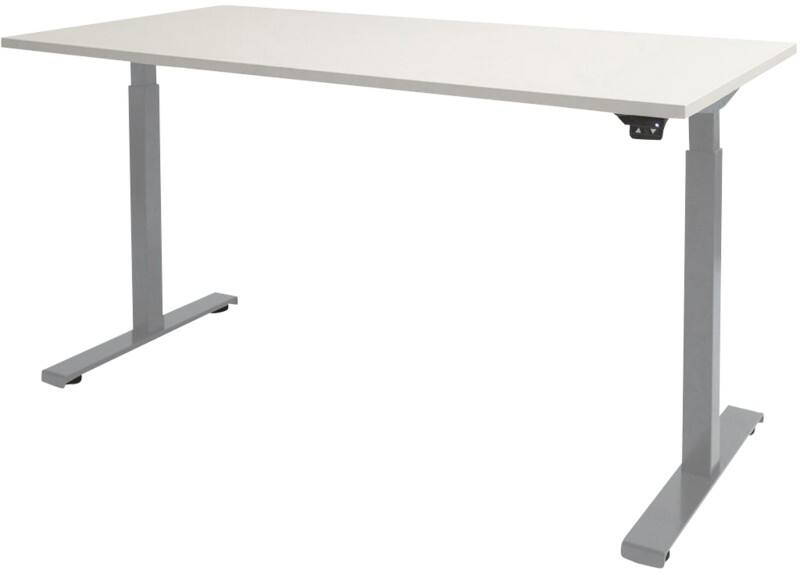 Schaffenburg Dextro Basic Zit-sta-bureau Rechthoekig T-Voet 1.600 (B) x 800 (D) x 705 (H) mm Melamine