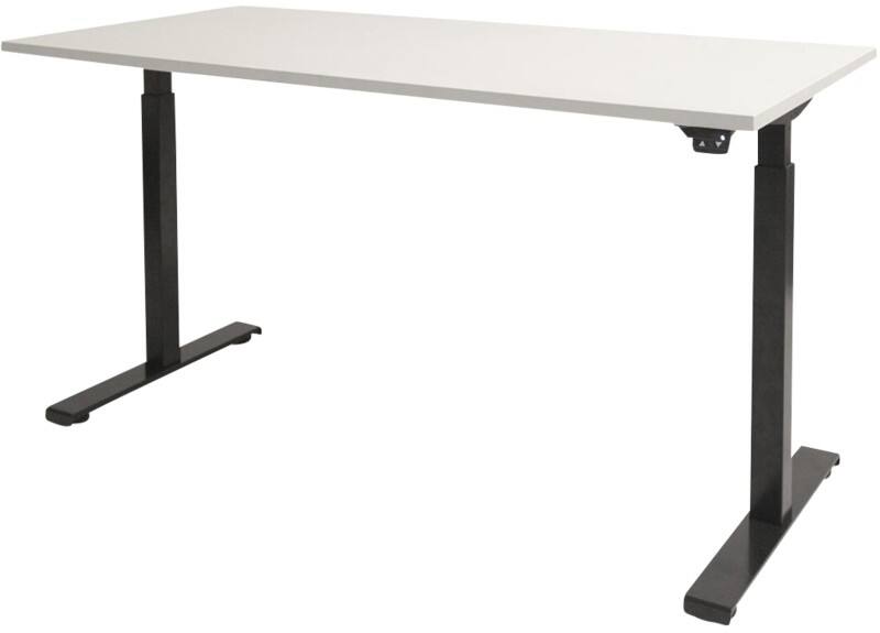 Schaffenburg Dextro Basic Zit-sta-bureau Rechthoekig T-Voet 1.600 (B) x 800 (D) x 705 (H) mm Melamine