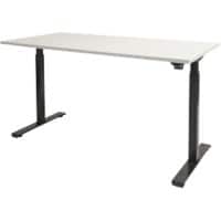 Schaffenburg Dextro Basic Zit-sta-bureau Rechthoekig T-Voet 1.600 (B) x 800 (D) x 705 (H) mm Melamine