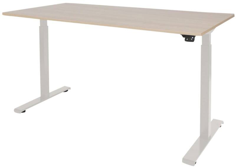 Schaffenburg Dextro Basic Zit-sta-bureau Rechthoekig Eiken T-Voet 1.600 (B) x 800 (D) x 705 (H) mm Melamine