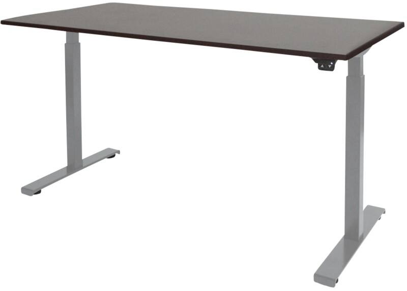 Schaffenburg Dextro Basic Zit-sta-bureau Rechthoekig Eiken T-Voet 1.600 (B) x 800 (D) x 705 (H) mm Melamine