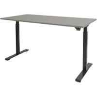 Schaffenburg Zit-sta-bureau Dextro Basic Grijs, zwart 1800 x 800 mm