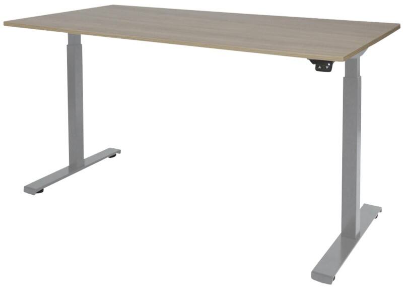 Schaffenburg Dextro Basic Zit-sta-bureau Rechthoekig Eiken T-Voet 1.800 (B) x 800 (D) x 705 (H) mm Melamine