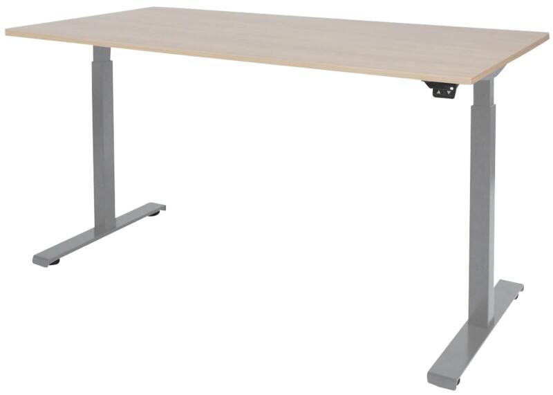 Schaffenburg Dextro Basic Zit-sta-bureau Rechthoekig Eiken T-Voet 1.800 (B) x 900 (D) x 705 (H) mm Melamine