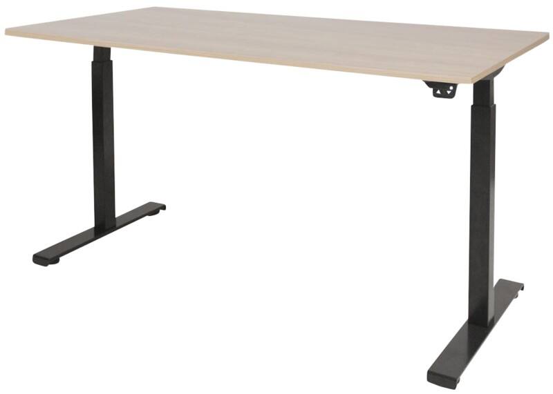 Schaffenburg Dextro Basic Zit-sta-bureau Rechthoekig Eiken T-Voet 1.800 (B) x 900 (D) x 705 (H) mm Melamine