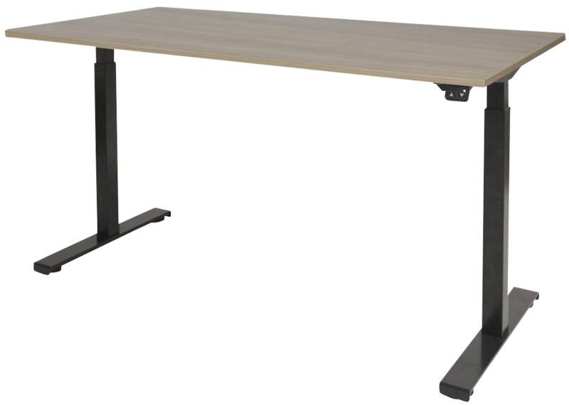 Schaffenburg Dextro Basic Zit-sta-bureau Rechthoekig Eiken T-Voet 1.800 (B) x 900 (D) x 705 (H) mm Melamine