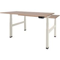 Schaffenburg Zit-sta bureau Dextro Plus Duo havana/cherry light 120x80 25mm-wit