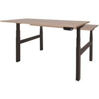 Schaffenburg Zit-sta bureau Dextro Plus Duo havana/cherry light 120x80 25mm-zw