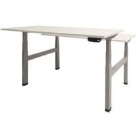 Schaffenburg Dextro Plus Duo Zit-sta-bureau Rechthoekig H-Frame 1.200 (B) x 800 (D) x 645 (H) mm Melamine