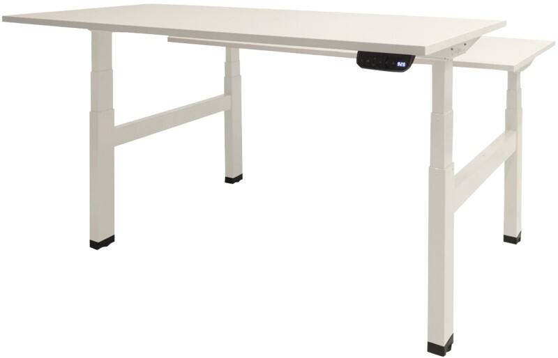 Schaffenburg Dextro Plus Duo Zit-sta-bureau Rechthoekig H-Frame 1.200 (B) x 800 (D) x 645 (H) mm Melamine