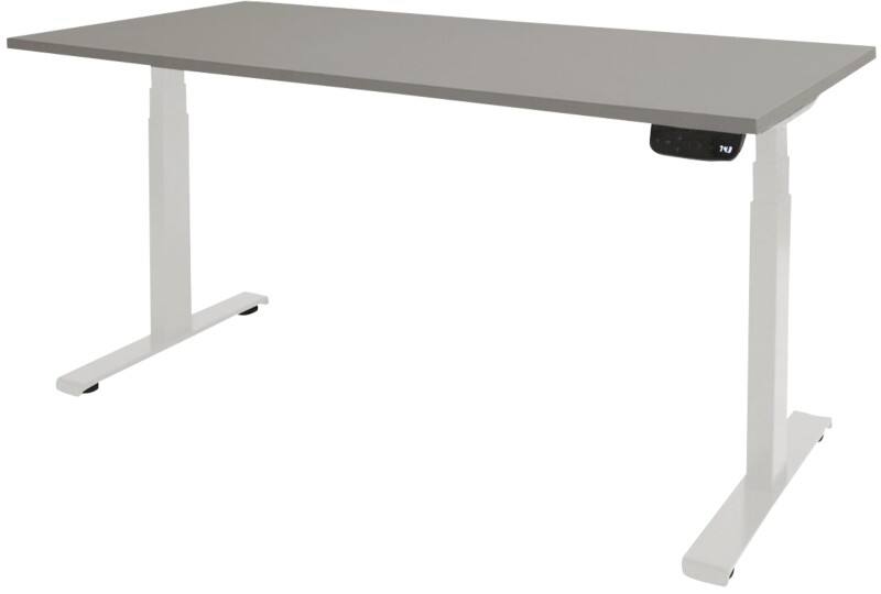 Schaffenburg Dextro Plus Zit-sta-bureau Rechthoekig T-Voet 1.200 (B) x 800 (D) x 645 (H) mm Melamine