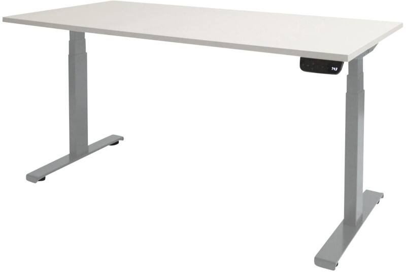 Schaffenburg Dextro Plus Zit-sta-bureau Rechthoekig T-Voet 1.200 (B) x 800 (D) x 645 (H) mm Melamine