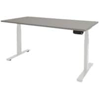 Schaffenburg Zit-sta bureau Dextro Plus Grijs, wit 1400 x 800 mm