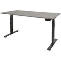 Schaffenburg Dextro Plus Zit-sta-bureau Rechthoekig T-Voet 1.600 (B) x 800 (D) x 645 (H) mm Melamine
