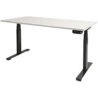 Schaffenburg Dextro Plus Zit-sta-bureau Rechthoekig T-Voet 1.600 (B) x 800 (D) x 645 (H) mm Melamine