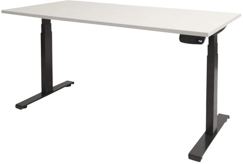 Schaffenburg Dextro Plus Zit-sta-bureau Rechthoekig T-Voet 1.800 (B) x 800 (D) x 645 (H) mm Melamine