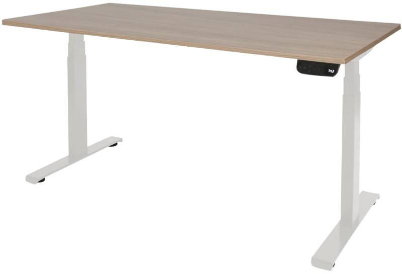 Schaffenburg Dextro Plus Zit-sta-bureau Rechthoekig Kersen T-Voet 1.800 (B) x 900 (D) x 645 (H) mm Melamine