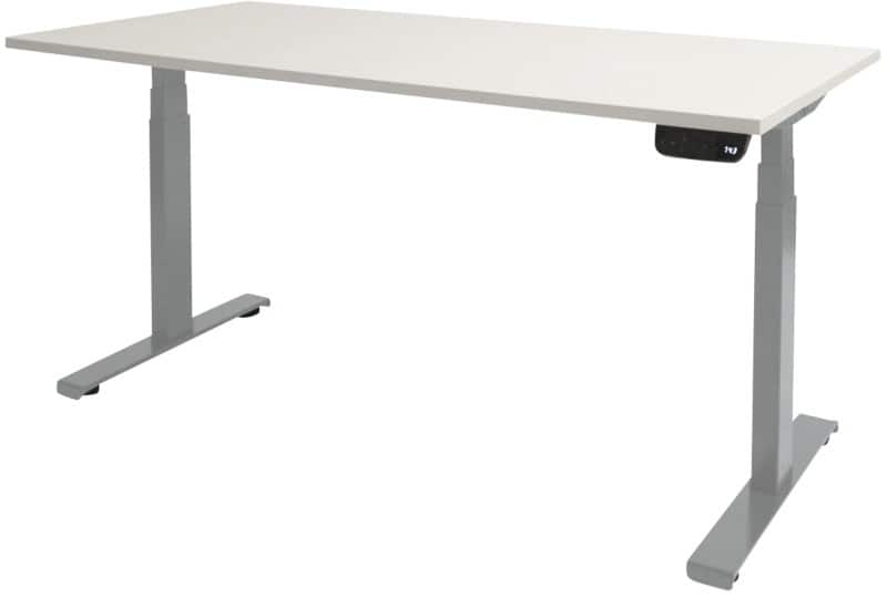 Schaffenburg Dextro Plus Zit-sta-bureau Rechthoekig T-Voet 1.800 (B) x 900 (D) x 645 (H) mm Melamine