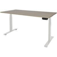 Schaffenburg Zit-sta bureau Dextro Plus robson oak t-poot 180x90 25mm-wit