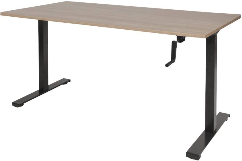 Schaffenburg Dextro Slinger Zit-sta-bureau Rechthoekig Kersen T-Voet 1.200 (B) x 800 (D) x 705 (H) mm Melamine