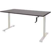 Schaffenburg Zit-sta bureau Dextro Slinger logan oak t-poot 120x80 25mm - wit
