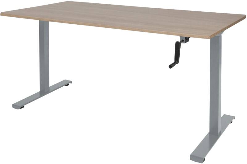 Schaffenburg Dextro Slinger Zit-sta-bureau Rechthoekig Kersen T-Voet 1.400 (B) x 800 (D) x 705 (H) mm Melamine