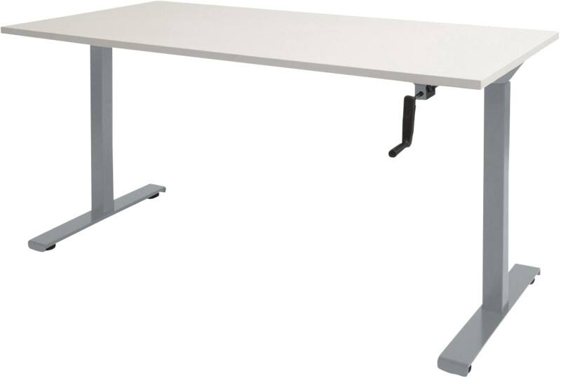 Schaffenburg Dextro Slinger Zit-sta-bureau Rechthoekig T-Voet 1.400 (B) x 800 (D) x 705 (H) mm Melamine