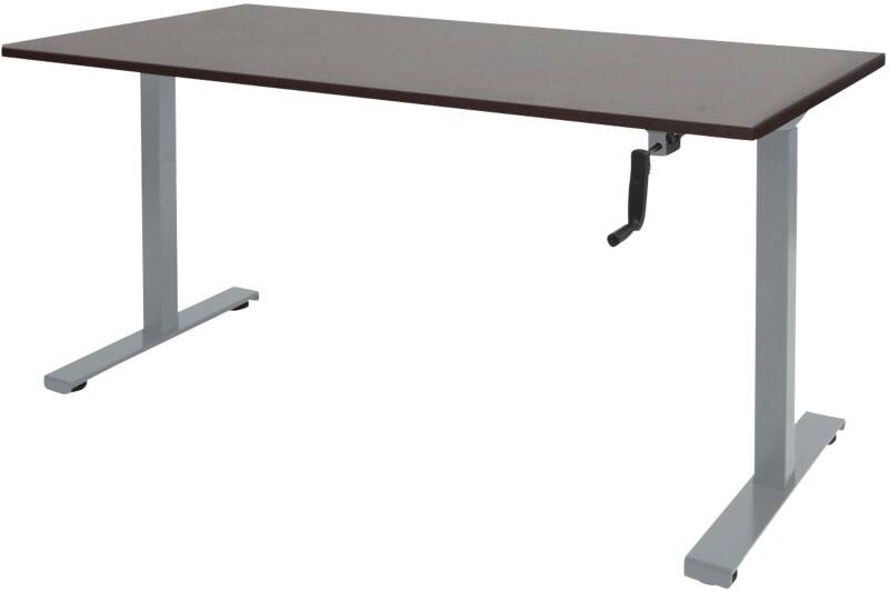 Schaffenburg Dextro Slinger Zit-sta-bureau Rechthoekig Eiken T-Voet 1.400 (B) x 800 (D) x 705 (H) mm Melamine