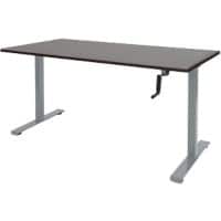 Schaffenburg Dextro Slinger Zit-sta-bureau Rechthoekig Eiken T-Voet 1.400 (B) x 800 (D) x 705 (H) mm Melamine