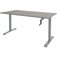 Schaffenburg Dextro Slinger Zit-sta-bureau Rechthoekig T-Voet 1.600 (B) x 800 (D) x 705 (H) mm Melamine