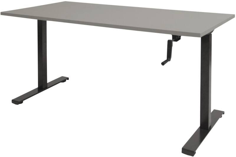 Schaffenburg Dextro Slinger Zit-sta-bureau Rechthoekig T-Voet 1.600 (B) x 800 (D) x 705 (H) mm Melamine