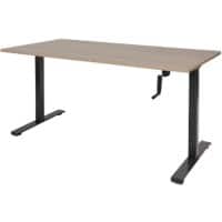 Schaffenburg Dextro Slinger Zit-sta-bureau Rechthoekig Kersen T-Voet 1.600 (B) x 800 (D) x 705 (H) mm Melamine