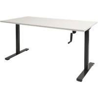 Schaffenburg Zit-sta bureau Dextro Slinger chalk wit t-poot 160x80 25mm - zw