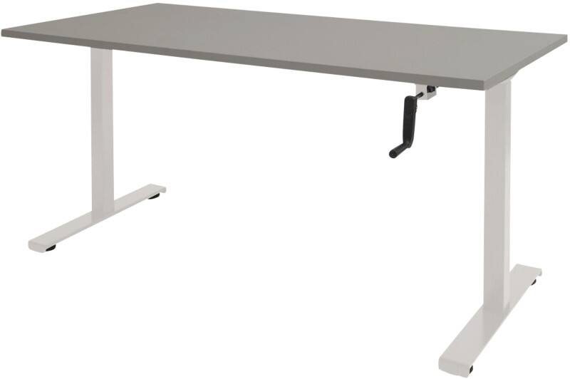 Schaffenburg Dextro Slinger Zit-sta-bureau Rechthoekig T-Voet 1.800 (B) x 900 (D) x 705 (H) mm Melamine