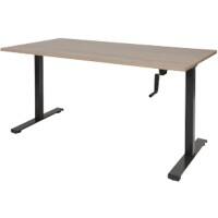 Schaffenburg Zit-sta bureau Dextro Slinger havana/cherry light t-poot 180x90 25mm - zw